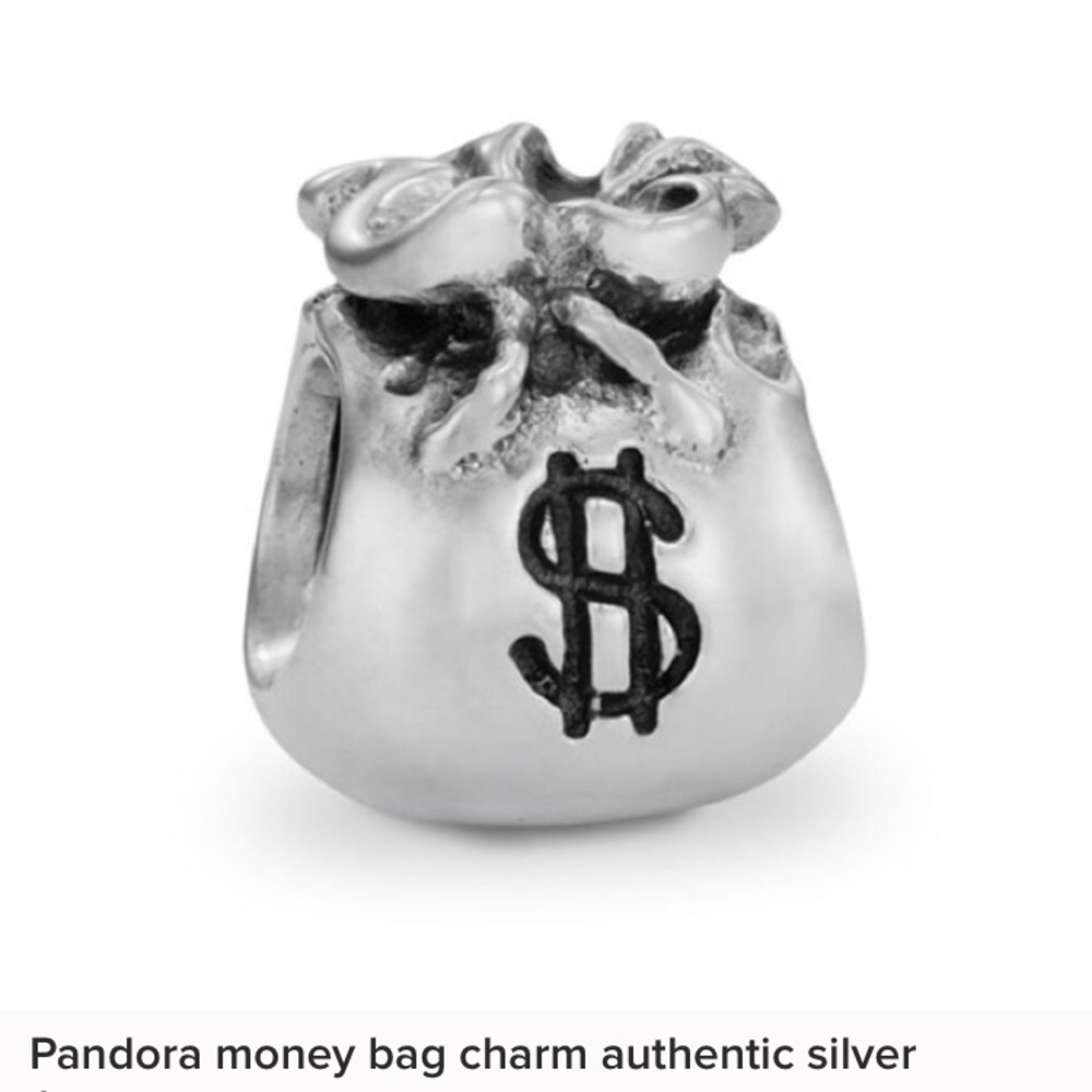 Authentic Pandora money 💰 bag charm Sterling Silver